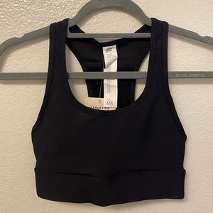 NWT Fabletic’s XXS Black Sports Bra